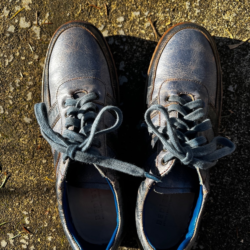 BED|STU Firepower Cobalt Deep Blue Lux Men's Sneakers, 10.5 - Picture 6 of 13